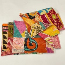 Usado, Lote atacado de conjuntos de guardanapos de mesa de jantar kantha 100% algodão, guardanapos de cozinha. comprar usado  Enviando para Brazil