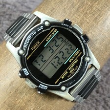 Vintage Timex Atlantis 100 Relógio Masculino Multifuncional Quartzo Digital 36mm 7 3/4" comprar usado  Enviando para Brazil