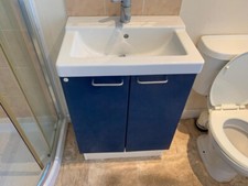 Sink white taps for sale  BURY