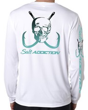 Camiseta Salt Addiction performance manga longa microfibra água salgada uv upf 50+  comprar usado  Enviando para Brazil