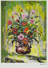 Blumen AK in Vase Künstler Eugene Arc Ansichtskarte um 1960 comprar usado  Enviando para Brazil