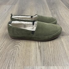 Sapato Chinelo Mulo Masculino Tamanho 8.5 Verde Camurça Shearling Forrado Casa Interior Aconchegante comprar usado  Enviando para Brazil