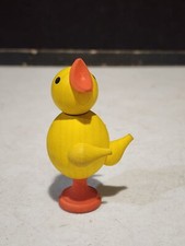 Boneco de madeira Erzgebirge Alemanha 3" feito à mão galinha amarela comprar usado  Enviando para Brazil