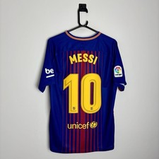 Camisa de futebol Barcelona 2017/18 Home Messi #10 (L) 0215 comprar usado  Enviando para Brazil
