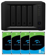 Synology DVA3221 Rejestrator NVR +32 GB RAM +32 TB (4x8TB) SkyHawk AI HDD, używany na sprzedaż  PL