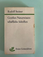 Rudolf steiner goethes gebraucht kaufen  Aachen