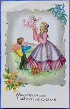 Cpa fantaisie heureux d'occasion  France