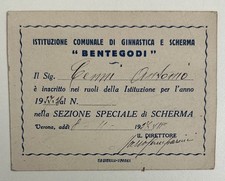 1937 tessera sport usato  Magenta