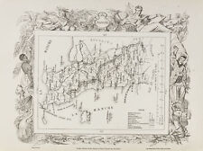 Usado, 1870ca - Mapa antiguo Manche & Marne. Departamentos. segunda mano  Embacar hacia Argentina