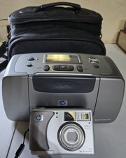 HP PHOTOSMART 735 & 145 COMBO COM ADAPTADORES DE ESTOJO E CARTUCHO DE IMPRESSÃO USADO FUNCIONA comprar usado  Enviando para Brazil