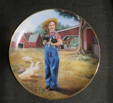 COLEÇÃO DE PRATOS DO TEMPLO VINTAGE DANBURY MINT S "REBECCA OF SUNNBROOK FARMS" 8" comprar usado  Enviando para Brazil