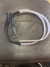 Rubber reins black for sale  MACCLESFIELD