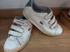 Lacoste white trainers for sale  TORQUAY