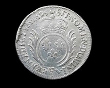 Louis XIV , 1/2 demi écu aux Palmes 1695 Réformer  comprar usado Louis XIV , 1/2 demi écu aux Palmes 1695 Réformer  comprar usado  Enviando para Brazil