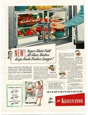 1941 Kelvinator Moist Master Geladeira Modelo M6 Vintage Impressão Anúncio 2 comprar usado  Enviando para Brazil