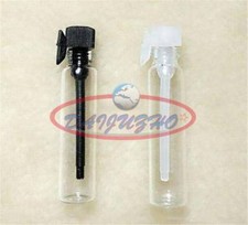 50 frascos de amostra de perfume de vidro pequeno vazio 1ml/2ml/3ml tampa preto/branco comprar usado  Enviando para Brazil