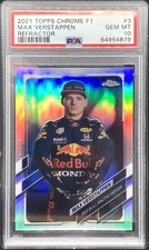 2021 Topps Chrome F1 #1 Max Verstappen Red Bull refrator PSA 10 comprar usado 2021 Topps Chrome F1 #1 Max Verstappen Red Bull refrator PSA 10 comprar usado  Enviando para Brazil