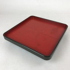 Mesa bandeja japonesa lacada de madeira com pernas vintage quadrada ozena preta vermelha L113 comprar usado  Enviando para Brazil