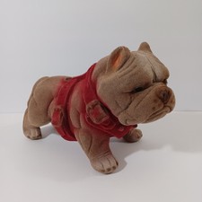 Flocked plaster bulldog for sale  Ben Lomond