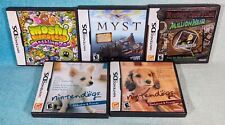 Lote de 5 juegos para Nintendo DS con fundas - Moshi Monsters, Myst, Nintendogs y más!, usado segunda mano  Embacar hacia Argentina