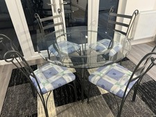 Glass dining table for sale  NEWCASTLE UPON TYNE