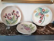 Assiettes barbotine vintage d'occasion  Saint-Privat-des-Vieux