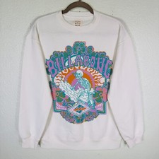Moletom Billabong Feminino XS Esqueleto Surf Suéter Tamanho Grande Retro Skate Crew comprar usado  Enviando para Brazil