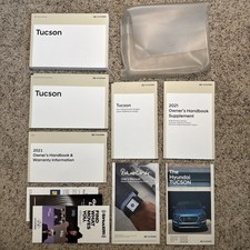 Hyundai Tucson 2021 manual del propietario con guía de infoentretenimiento y estuche segunda mano  Embacar hacia Mexico