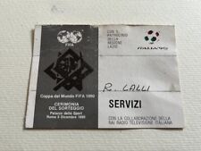Distintivo pass fifa usato  Roma