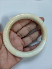Uma peça pulseira de osso de búfalo natural punho de mão joia pulseira branca osso de búfalo comprar usado  Enviando para Brazil