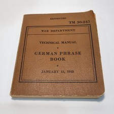 Ww2 german phrase for sale  Tucson