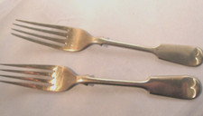 Fiddleback dessert forks for sale  SALISBURY