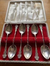 Six hallmarked chester for sale  NORWICH