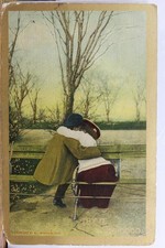 Banco de parque de desenhos animados em quadrinhos beijando tente é bom cartão postal antigo vintage vista de cartão comprar usado Banco de parque de desenhos animados em quadrinhos beijando tente é bom cartão postal antigo vintage vista de cartão comprar usado  Enviando para Brazil