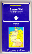 Straßenkarte bayern süd gebraucht kaufen  Dresden