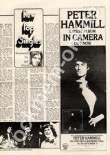 Peter Hammill VDGG In Camera CAS 1089 Wigmore Hall MM4 LP/show Advert 1974 comprar usado  Enviando para Brazil