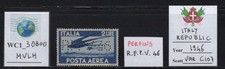 WC1_30800. REPUB ITÁLIA. Raro selo aéreo PERFIN de 2 liras 1946. Var. Sc.C107. MVLH comprar usado WC1_30800. REPUB ITÁLIA. Raro selo aéreo PERFIN de 2 liras 1946. Var. Sc.C107. MVLH comprar usado  Enviando para Brazil