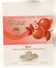 Używany, Papier czekoladowy Kosa Niederoderwitz Krem Czekolada Reklama Górne Łużyce (70) na sprzedaż  Wysyłka do Poland