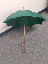 Vintage green umbrella for sale  SELBY