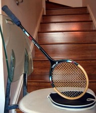 Raquete de squash rara Yonex Power Flite bambu fibra vulcanizada madeira SQ1000B comprar usado  Enviando para Brazil