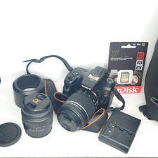 Câmera SLR Sony Alpha SLT-A57 16.1MP 18-55mm + Lente 55-200 SAM + Bolsa + 32 GB SD comprar usado  Enviando para Brazil