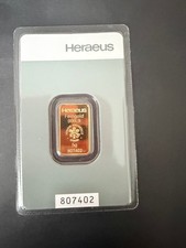 Goldbarren heraeus gold gebraucht kaufen  Mühltal