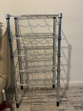 Chrome wine rack for sale  BARNET