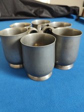 Set pewter tankards for sale  BEDFORD
