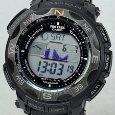 Rádio solar Casio Pro Trek PRW 2500YT 1JF preto titânio sensor triplo uso de relógio comprar usado  Enviando para Brazil