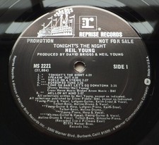 Neil Young ‎– Tonight's The Night // Orig USA '75 Reprise Promo LP Top comprar usado  Enviando para Brazil