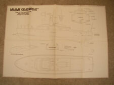 Model Boats Magazine plano de Miami Crash Boat um barco de resgate semi escala LOA 23 1/ comprar usado  Enviando para Brazil
