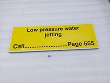 Usado, Andaimes aéreos de placa de fibra de aviso de segurança em andamento (lote de 3 peças) comprar usado Usado, Andaimes aéreos de placa de fibra de aviso de segurança em andamento (lote de 3 peças) comprar usado  Enviando para Brazil
