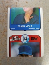 Usado, Frank Viola Kirk Gibson Dodgers 1989 Topps Cap'N Crunch Miscut RARO Oddball comprar usado  Enviando para Brazil