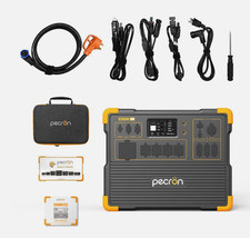Usado, Estação de energia portátil pecron E3600LFP 3072Wh 3600W com painéis solares 300W-1800W comprar usado  Enviando para Brazil